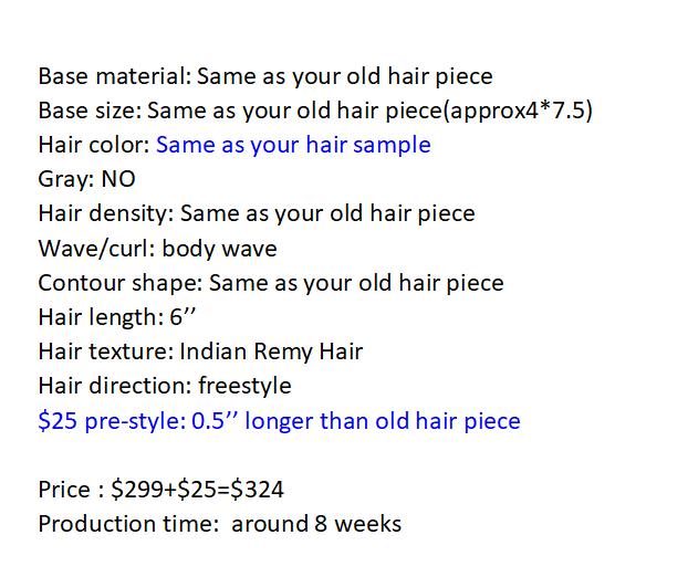 Custom Made Hair System