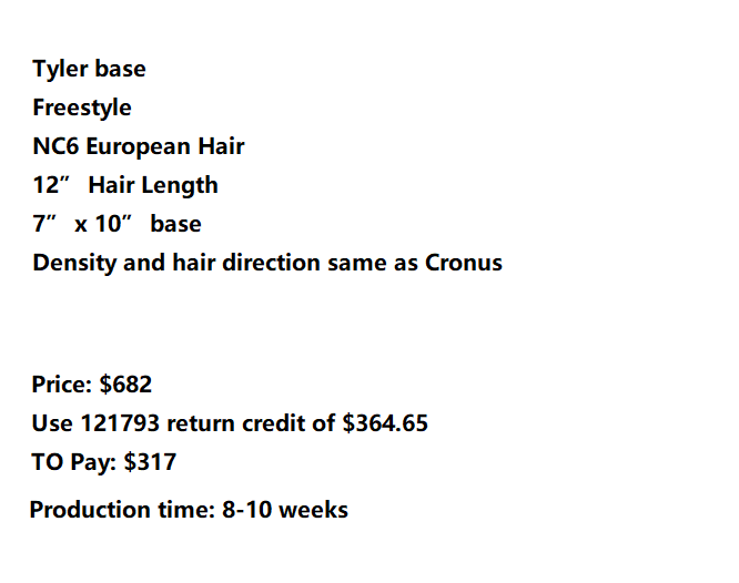 Custom Made Hair System