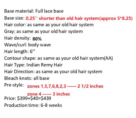 Custom Made Hair System
