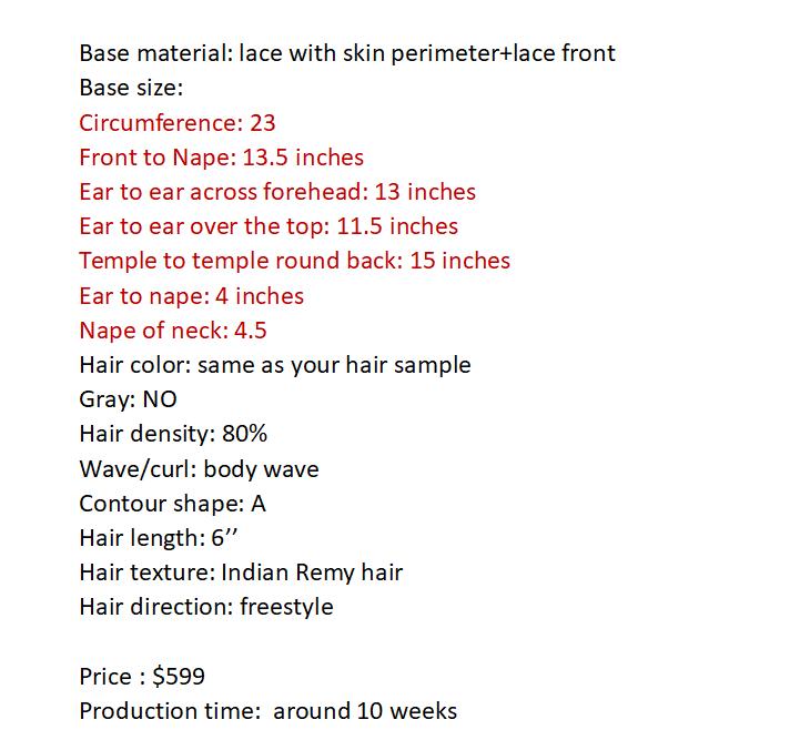 Custom Made Hair System