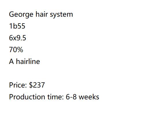 Custom Made Hair System