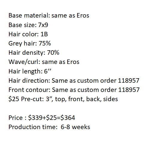 Custom Made Hair System