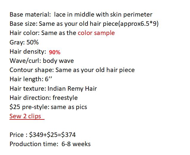 Custom Made Hair System