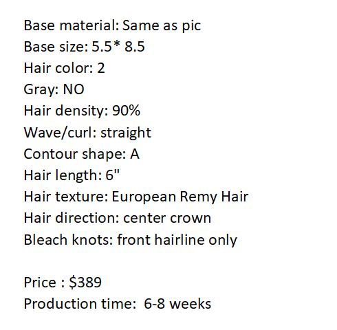 Custom Made Hair System