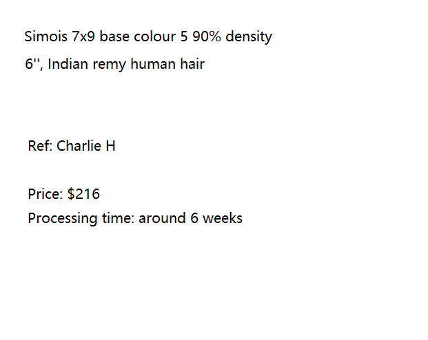 Custom Made Hair System