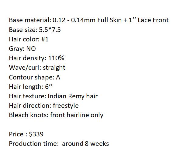 Custom Made Hair System