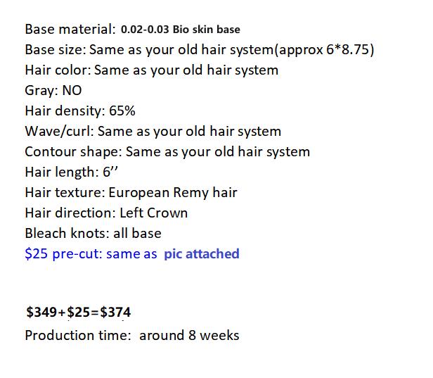 Custom Made Hair System