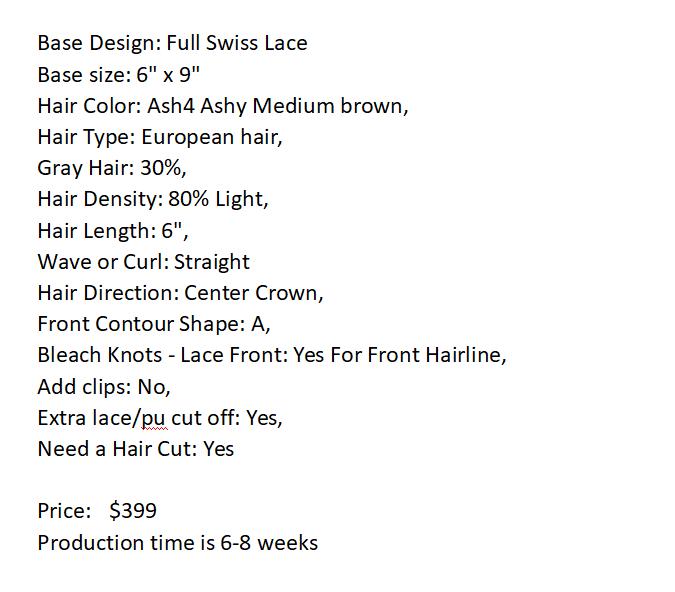 Custom Made Hair System