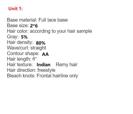 Custom Made Hair System