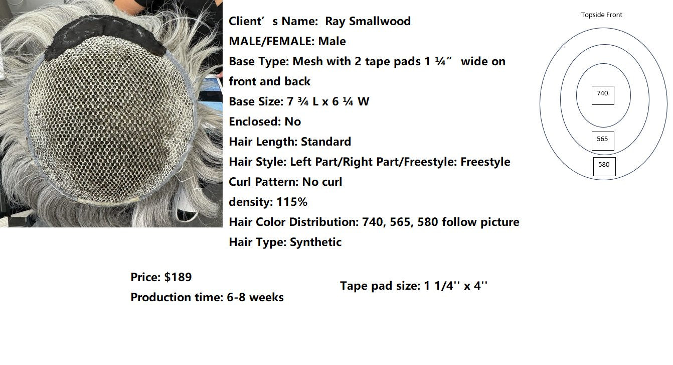 Custom Made Hair System - Stacey, Brian, Ray, Kathleen