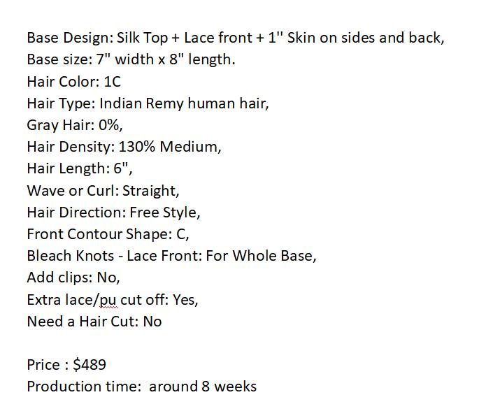 Custom Made Hair System