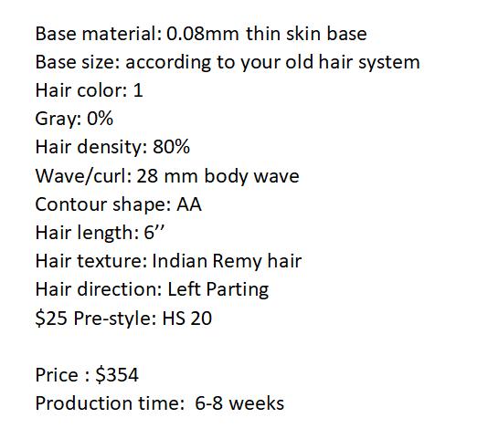 Custom Made Hair System