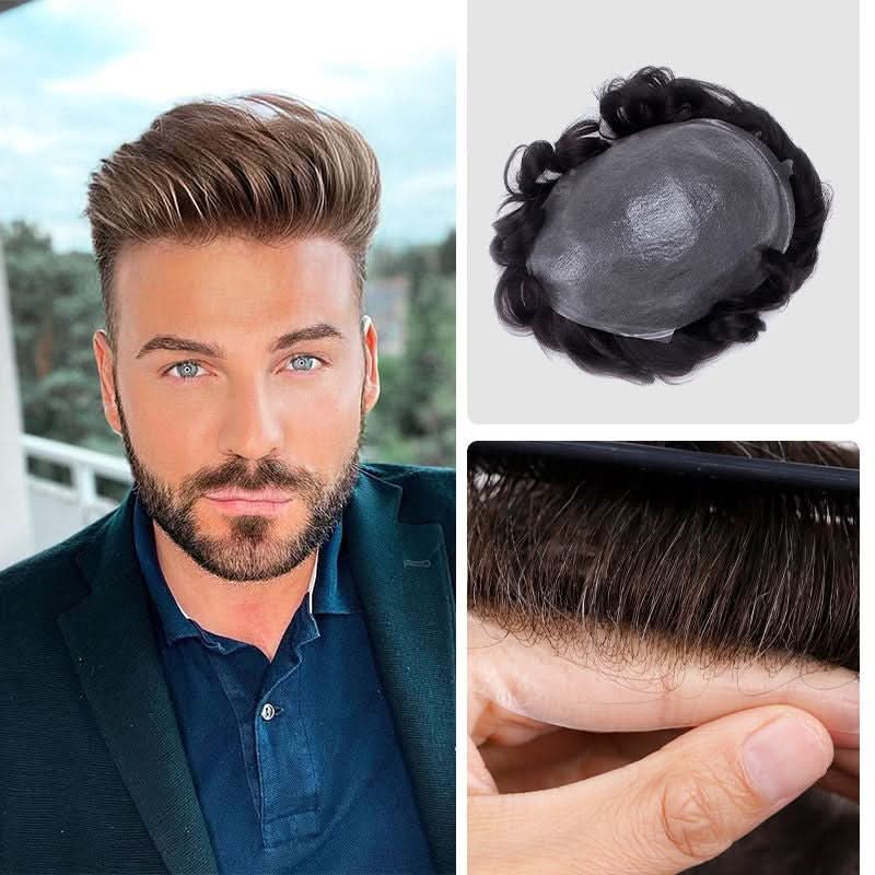 Mirage Toupee for Men |Full Super Thin Skin Base |Celebrities Choice