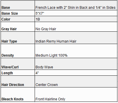 Custom Made Hair System