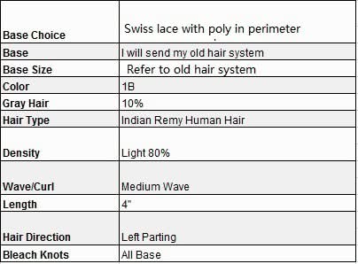 Custom Made Hair System