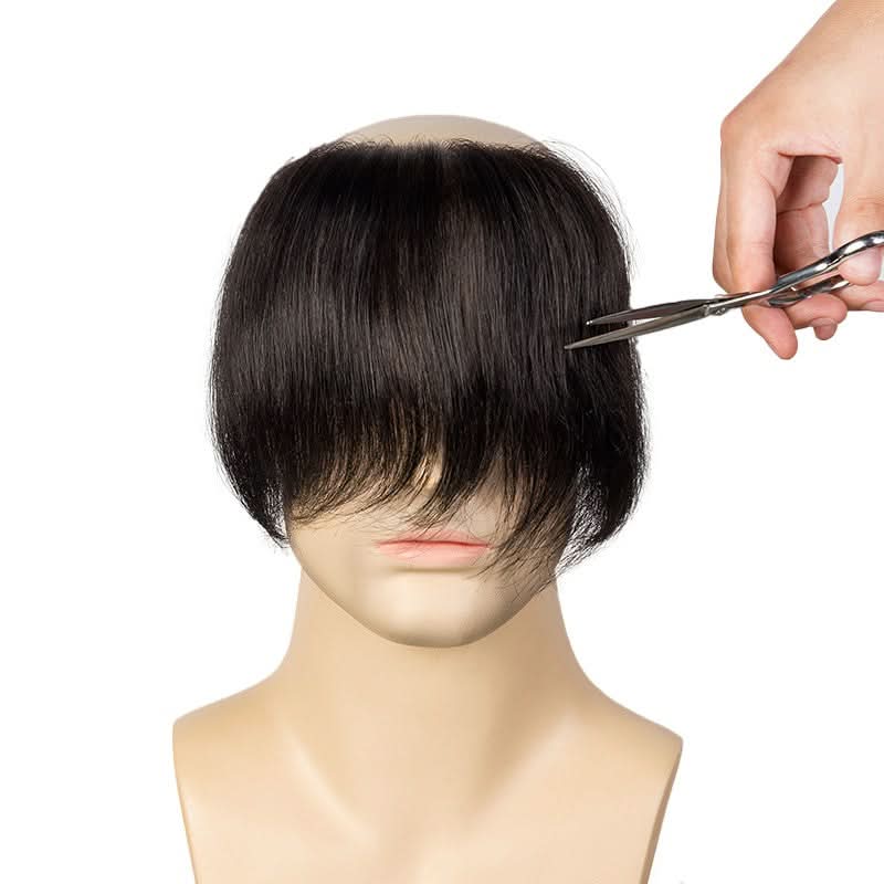 Zeus Men's Frontal Hairpiece Specially Designed to Cover Male Receding Hairline | No Need to Shave Bio Hair