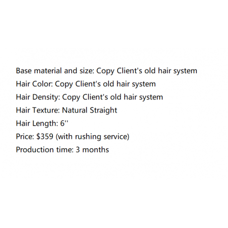 Custom Made Hair System Custom Made Hair System