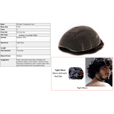 Custom Made Hair System Custom Made Hair System