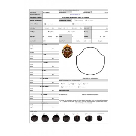 Custom Made Hair System for Salon Custom Made Hair System for Salon