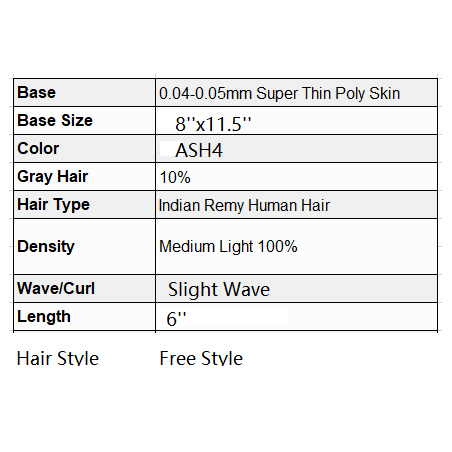 Custom Made Hair System Custom Made Hair System