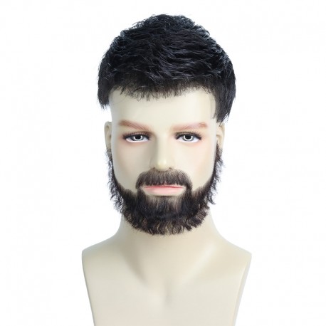 Jeff Men’s Fake Beard | Realistic Looking Fake Mustache | Goatee