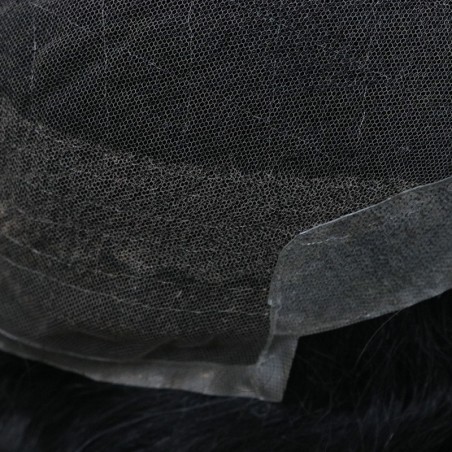 Atlas Men's Real Hair Toupee | Lace in Center with PU Around | Long and Thick Hairstyle for Men Atlas Men's Real Hair Toupee | Lace in Center with PU Around | Long and Thick Hairstyle for Men