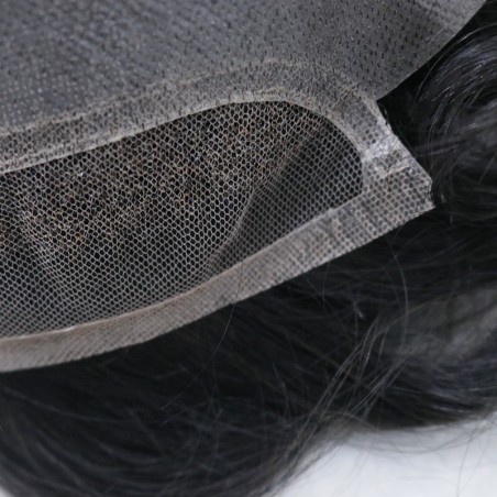 Simois Hair System for Men | Full Lace in Center with 1'' Thin Skin Around and 1/2'' Lace in the Front | Hollywood Style Simois Hair System for Men | Full Lace in Center with 1'' Thin Skin Around and 1/2'' Lace in the Front | Hollywood Style