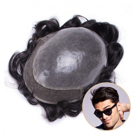 Oceanus Men's Hair System Online | Lace Front with Skin in the Back | Durable Style