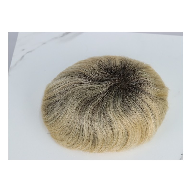 Rooted Blonde Hair System LavividHair