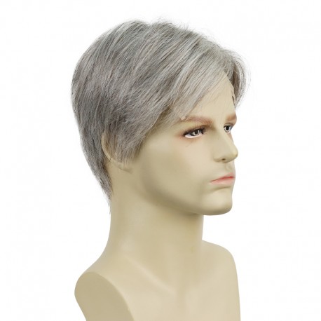 Jayden Men’s Wig | 70% Synthetic Hair Blended with 30% Human Hair | Customizable