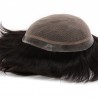 Poseidon Men's Receding Hairline Solution | Deluxe Silk Base with 1'' Thin Skin Around | Straight Hairstyle Poseidon Men's Receding Hairline Solution | Deluxe Silk Base with 1'' Thin Skin Around | Straight Hairstyle