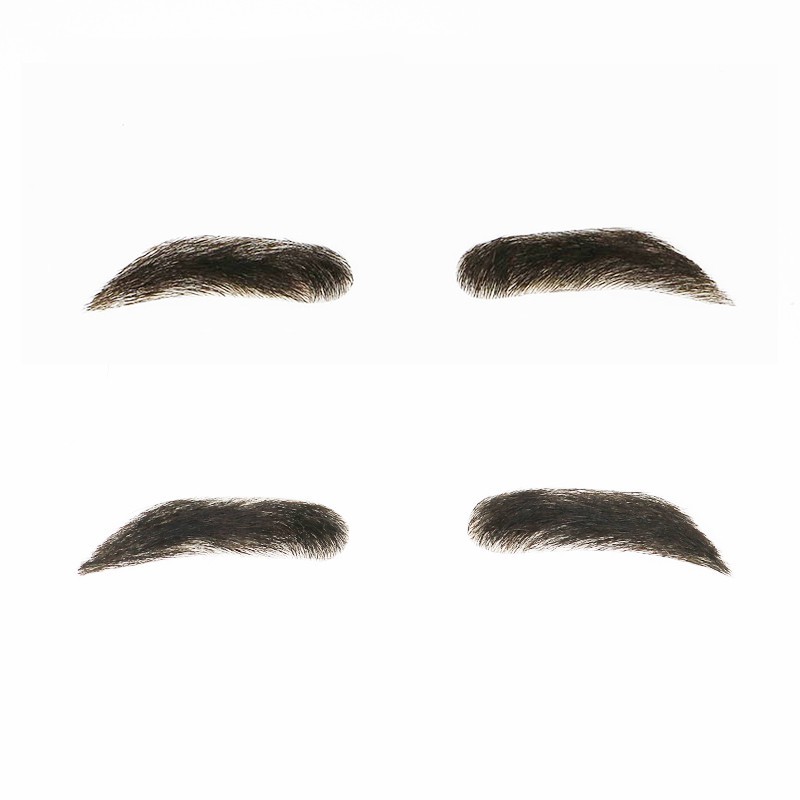 Human Hair Stick On Eyebrow Wigs for Men