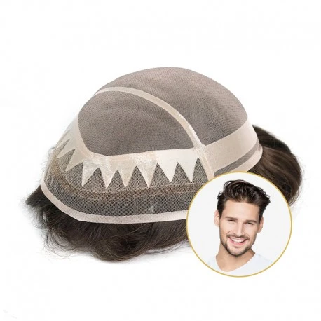 Nicolas | Durable and Breathable Mono Base | 7’’x9’’ & 8’’x10’’ options | High Quality Hair