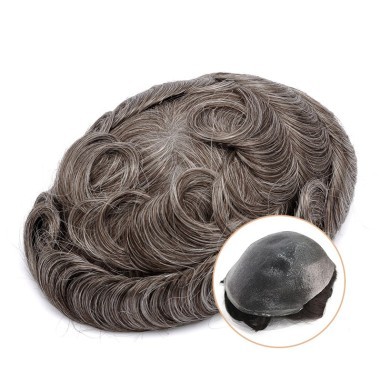 Louis | C-through Bio Skin Hair System for Men | 0.04-0.06 mm| No-shine under Lights, Blends Well with Your Skin In 440 Color