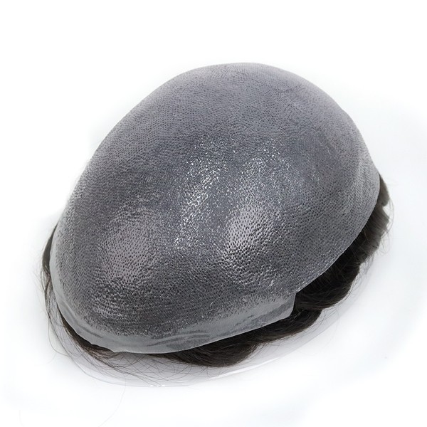 Coeus | Men's Hair Replacement Unit | 0.08mm Full Thin Skin Base | Men's Hairstyle for Wavy Hair