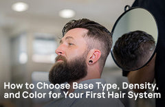 How to Choose Base Type, Density, and Color for Your First Hair System (Beginner Guide)