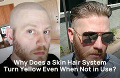Why Does a Skin Hair System Turn Yellow Even When Not in Use?
