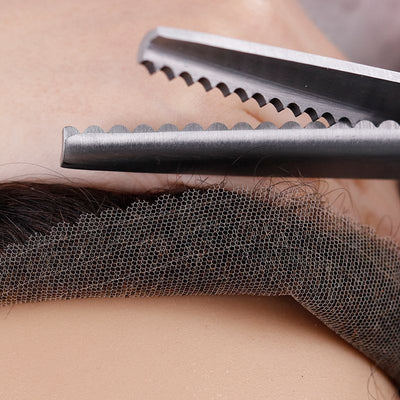 Eris | Swiss Lace Base|  Pre-cut Scalloped Natural-looking Hairline