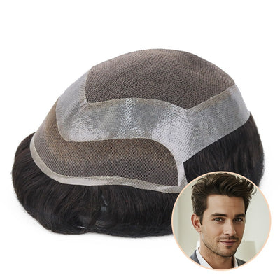 Light Simois |Ultra-Natural See-Through Hair | Full Lace Base with 1'' Thin Skin Perimeter and 0.5'' Lace Front