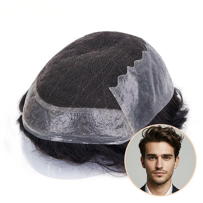 Upgrade Ares | Ultra-Natural See-Through Hair| French Lace Center with Skin Perimeter