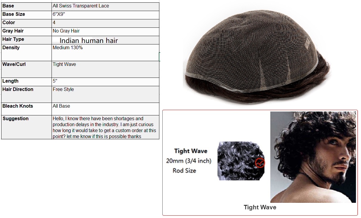 Custom Made Hair System