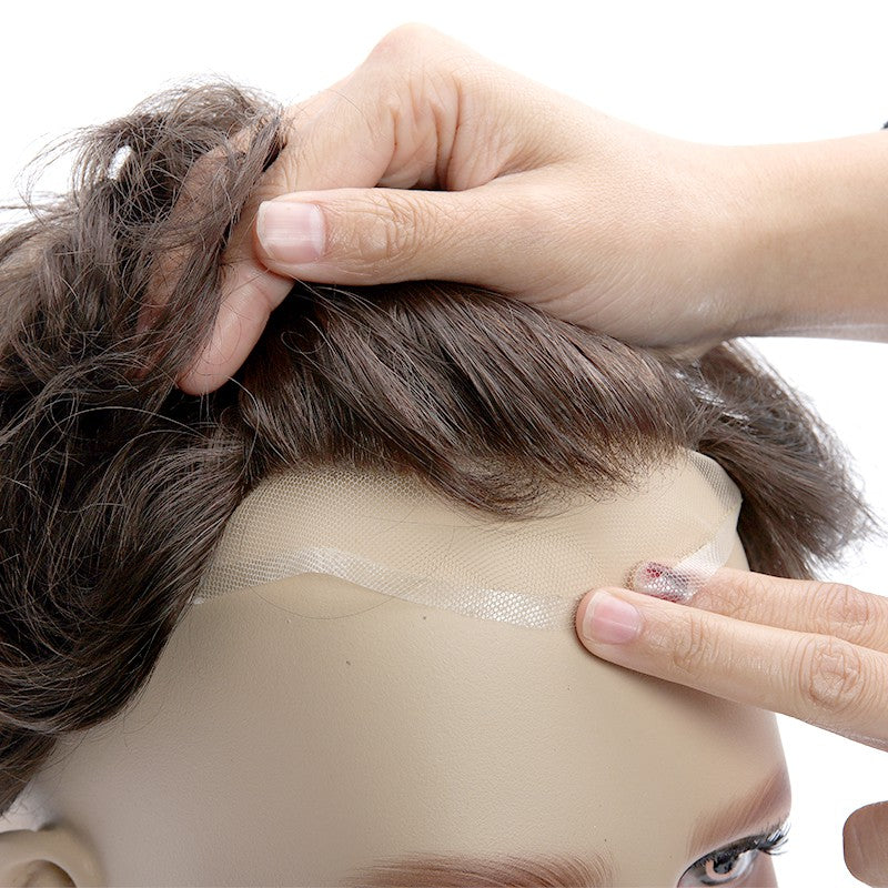 Helios Hair System for Bald Men |Full Swiss Lace Base |Best for Summer