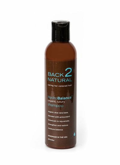 Back2Natural Hydro Balance Organic Luxury Shampoo | Caring for Colored Hair