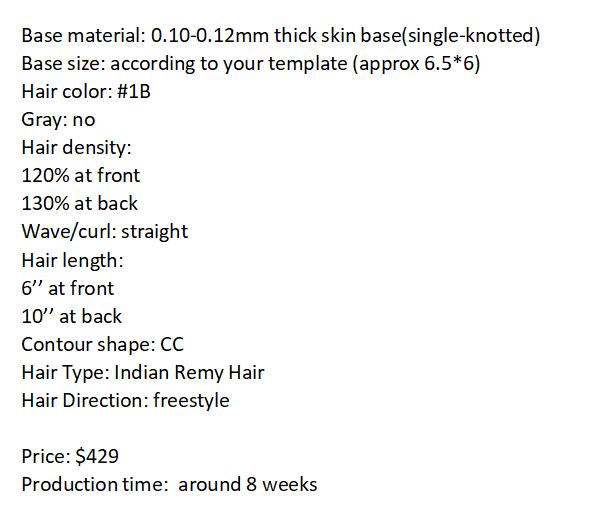 Custom Made Hair System