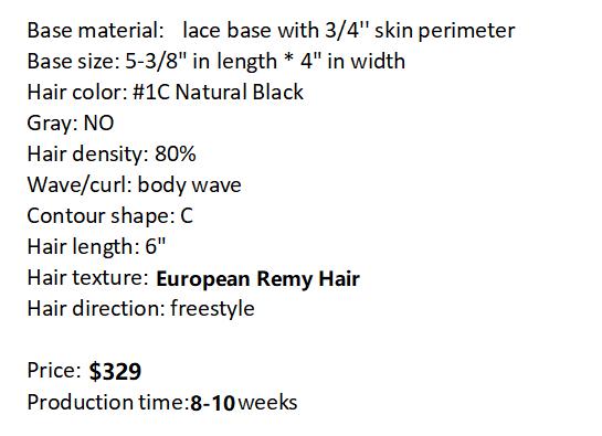 Custom Made Hair System