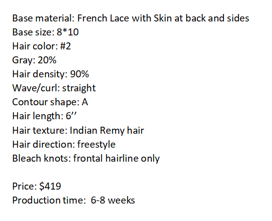 Custom Made Hair System