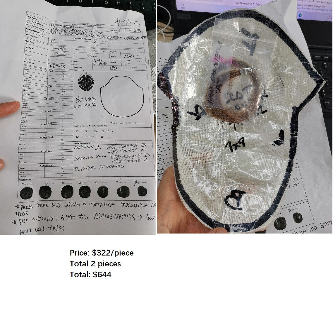 Wholesale Custom Made Hair System - Images International -Scott Brayton