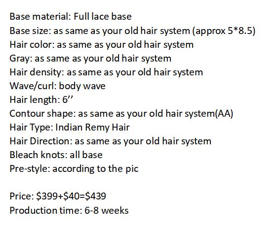 Custom Made Hair System