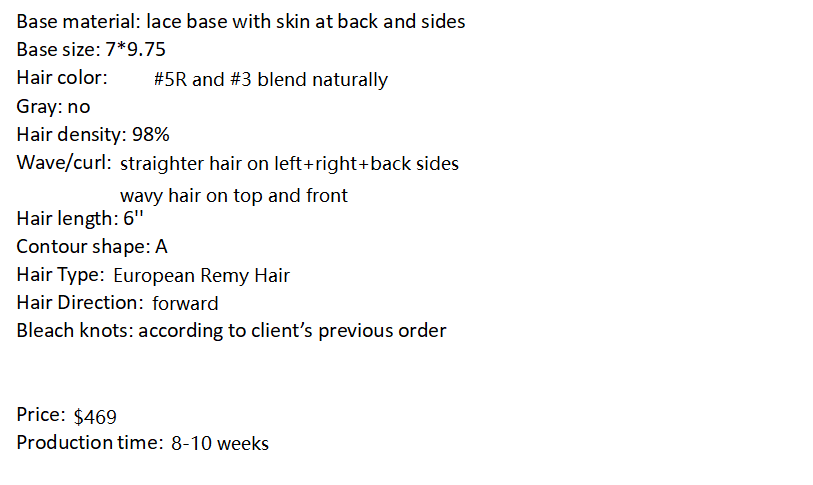 Custom Made Hair System