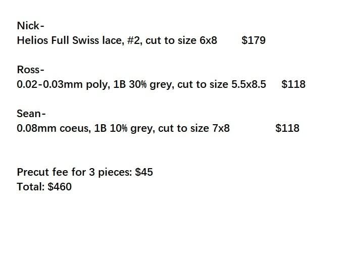 Wholesale hair system for salon - Nick, Ross, Sean